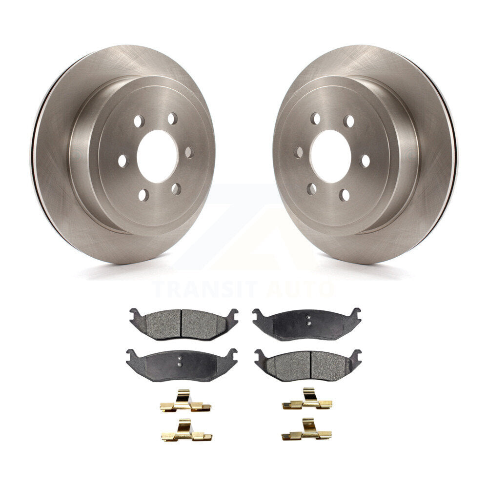 Kit de rotors de frein à disque arrière et de plaquettes semi-métalliques pour Dodge Durango 2003