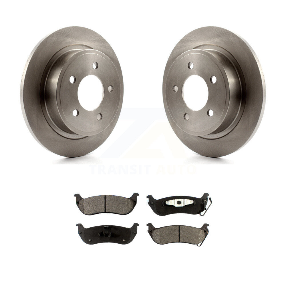 Rotors de frein à disque arrière et kit de plaquettes semi-métalliques pour Chrysler Pacific 2004-2008