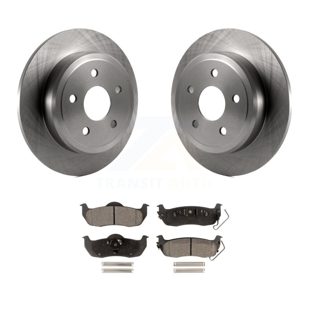 Rotors de frein à disque arrière et Kit de plaquettes semi-métalliques pour Jeep Grand Cherokee Commande