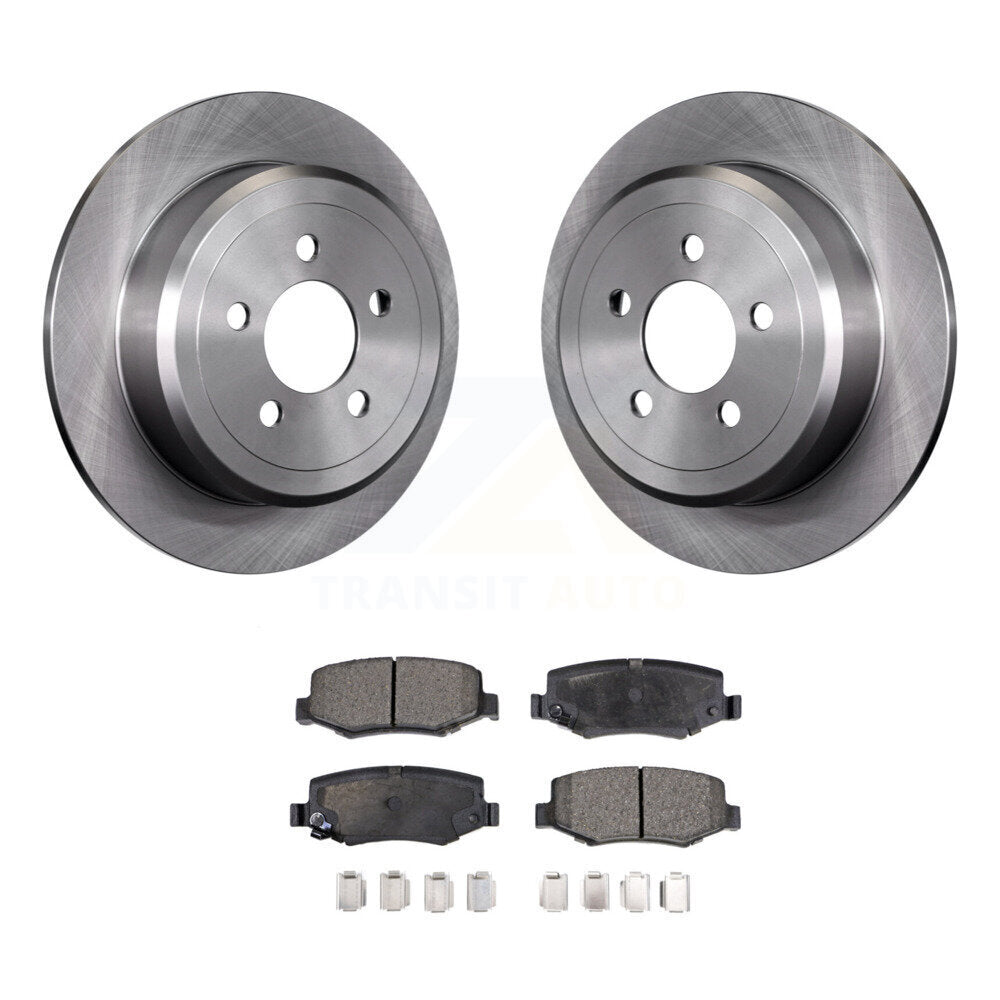 Kit de disques de frein à disque arrière et plaquettes semi-métalliques pour Jeep Liberty Dodge Nitro
