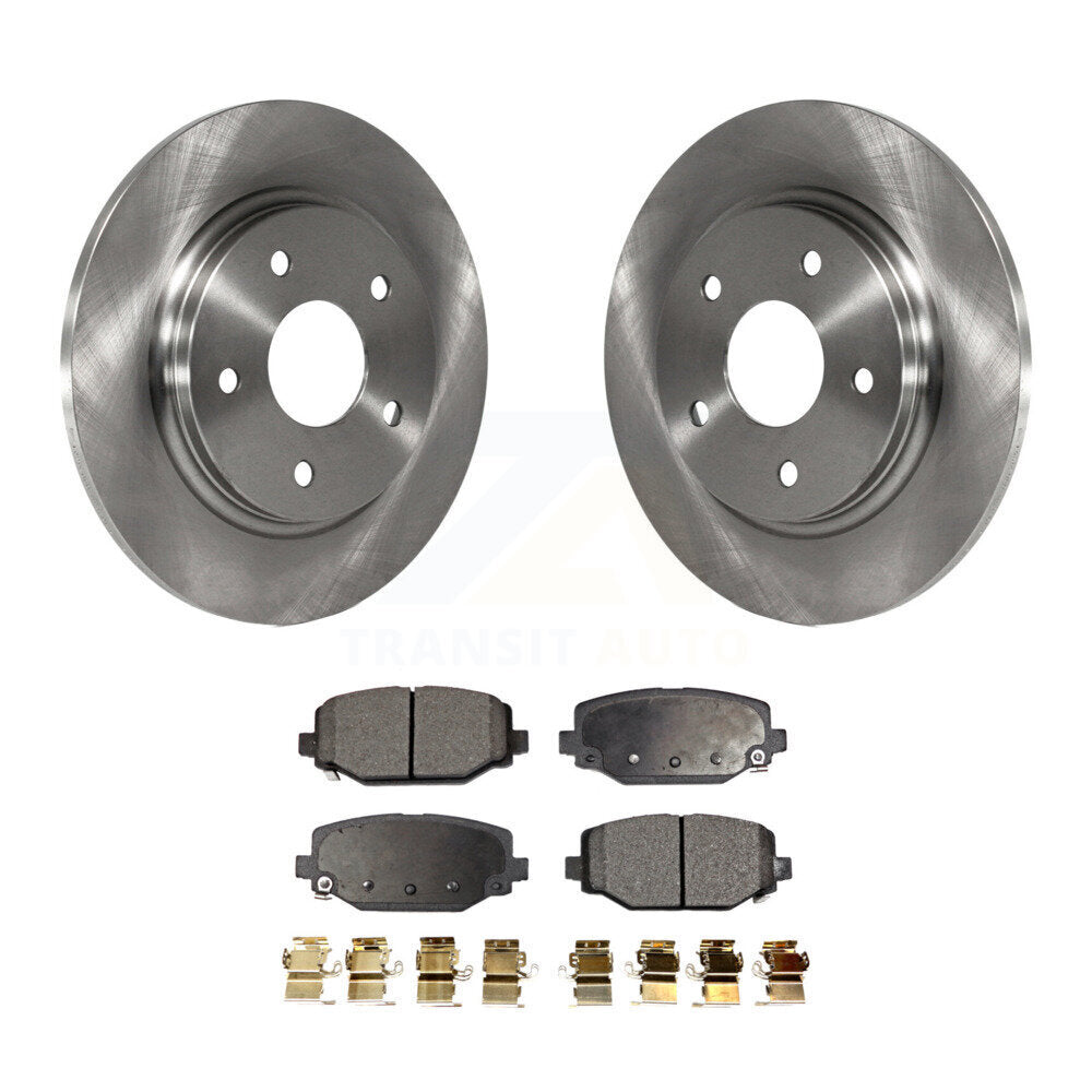 Kit de disques de frein à disque arrière et plaquettes semi-métalliques pour Dodge Grand Caravan