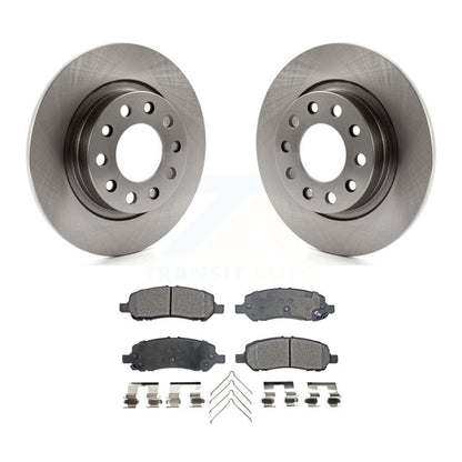 Kit de disques de frein à disque arrière et plaquettes semi-métalliques pour Dodge Dart 2013-2016