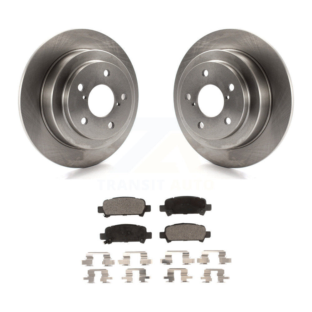 Kit de disques de frein à disque arrière et plaquettes semi-métalliques pour Subaru Forester Impreza