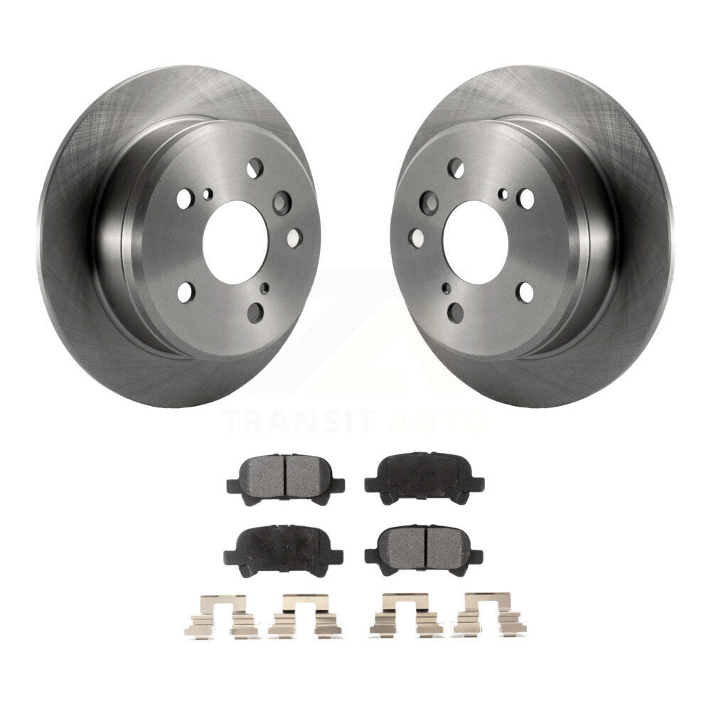 Kit de disques de frein à disque arrière et plaquettes semi-métalliques pour Toyota Camry Solara