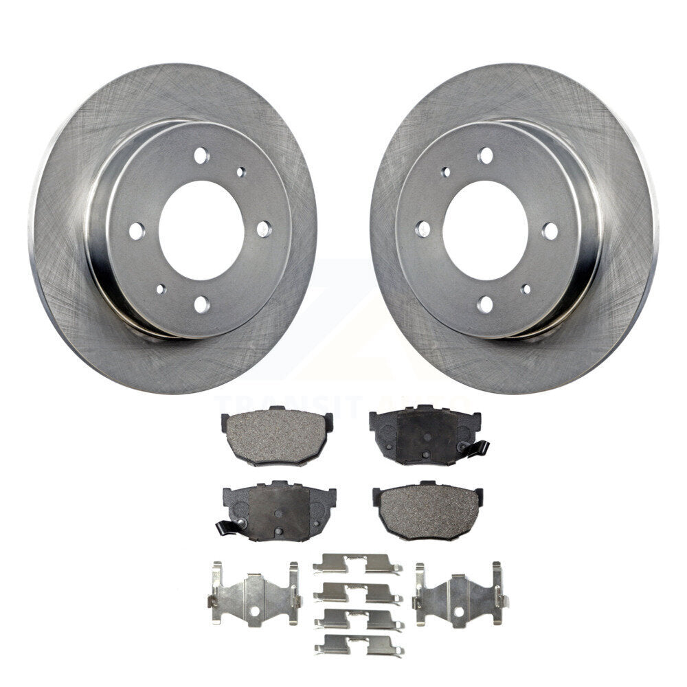 Kit de disques de frein à disque arrière et plaquettes semi-métalliques pour Hyundai Elantra Tiburon