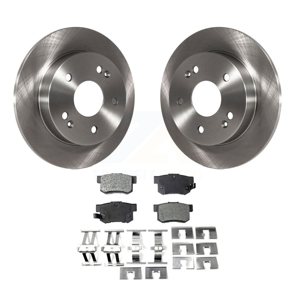 Kit de disques de frein à disque arrière et plaquettes semi-métalliques pour Honda Prelude 1997-2001
