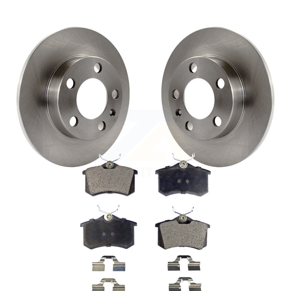 Rotors de frein à disque arrière et kit de plaquettes semi-métalliques pour Volkswagen Beetl 2007-2010
