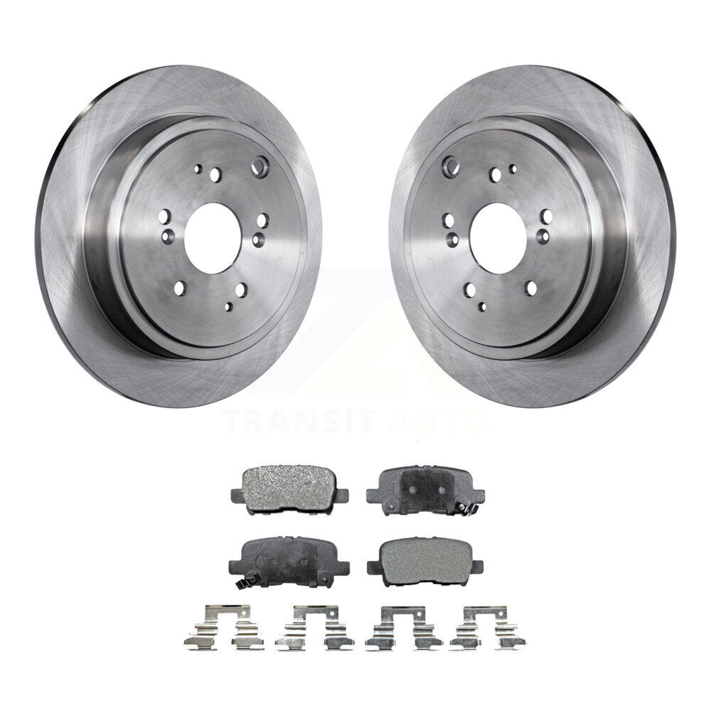 Kit de disques de frein à disque arrière et plaquettes semi-métalliques pour Honda Pilot Acura MDX
