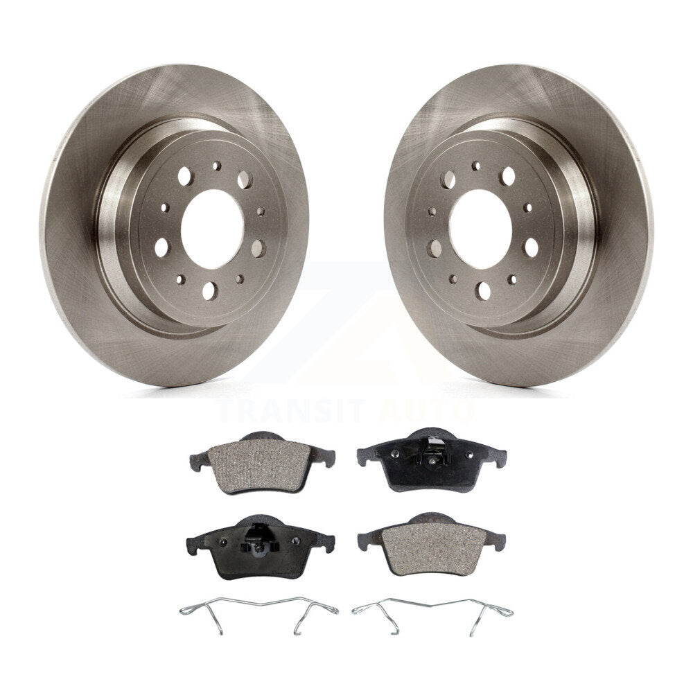 Kit de rotors de frein à disque arrière et plaquettes semi-métalliques pour Volvo S60 XC70 V70 S80