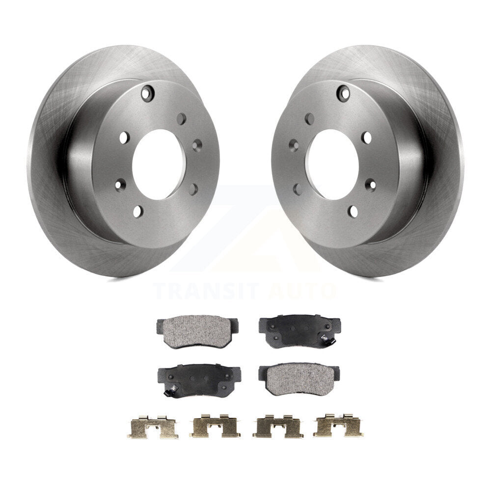 Rotors de frein arrière et Kit de plaquettes semi-métalliques pour Hyundai Sonata Kia Optima Magenti