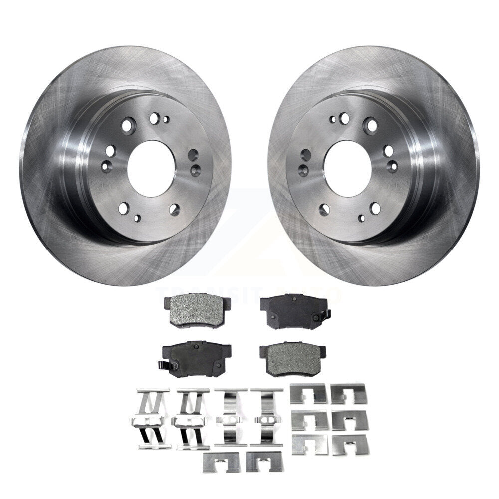 Kit de disques de frein à disque arrière et plaquettes semi-métalliques pour Honda CR-V 2002-2004