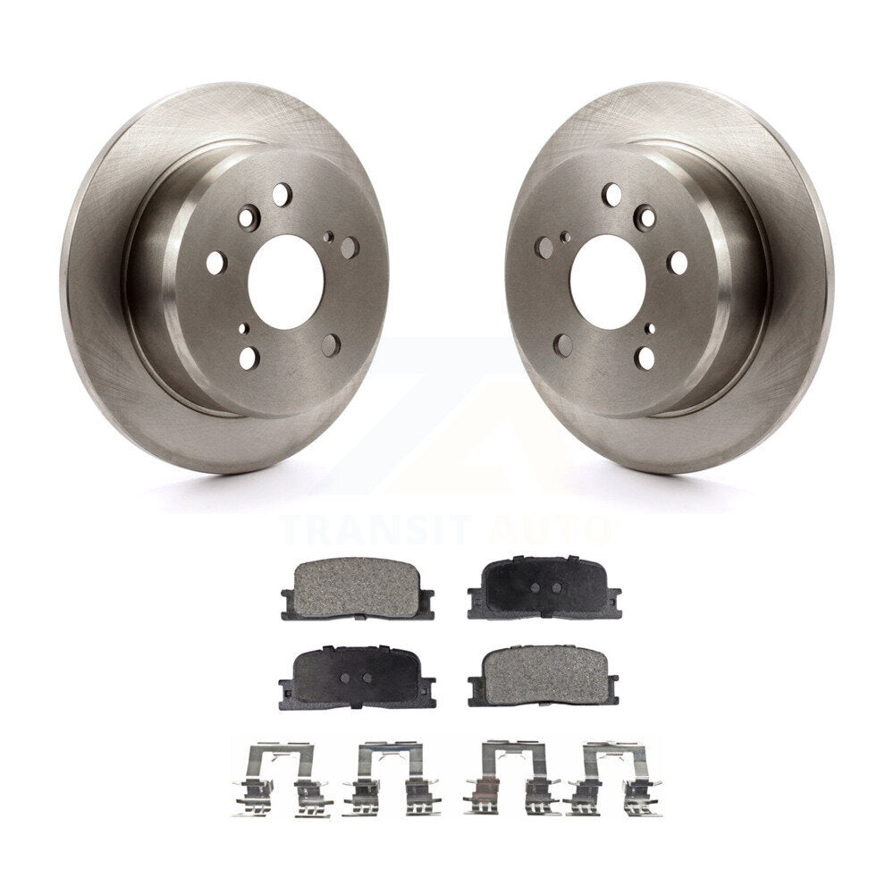 Rotor de frein à disque arrière et Kit de plaquettes semi-métalliques pour Toyota Camry Lexus ES330 ES30