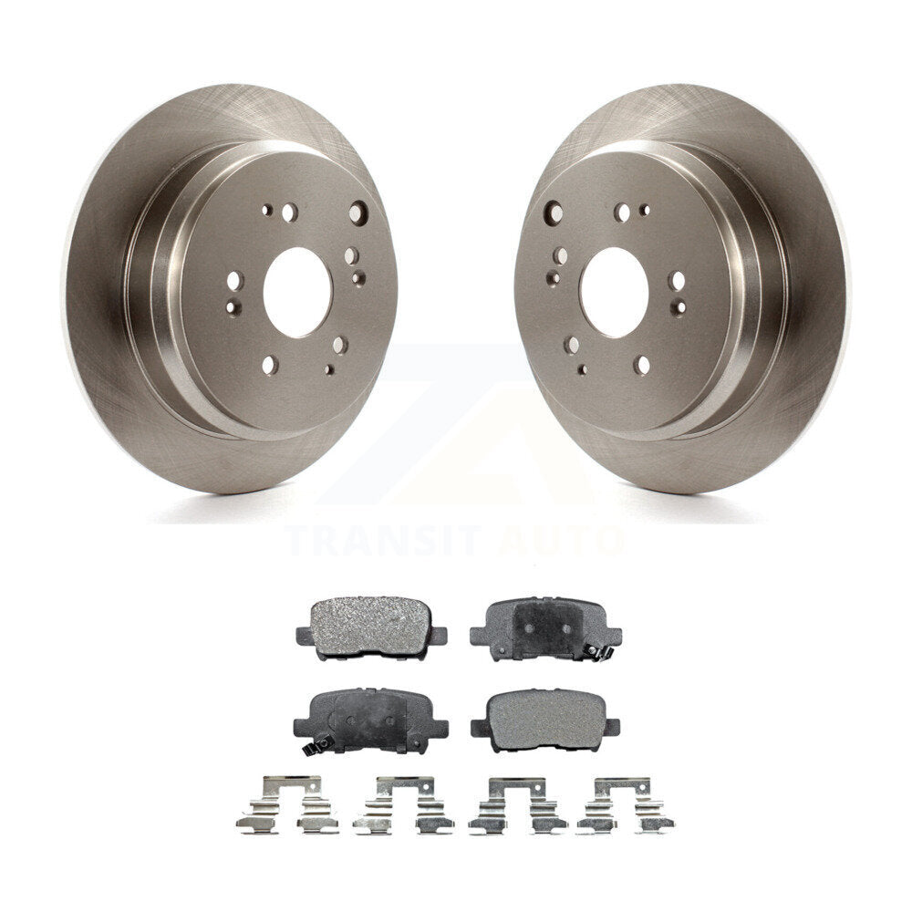 Kit de disques de frein à disque arrière et plaquettes semi-métalliques pour Honda Odyssey 2002-2004