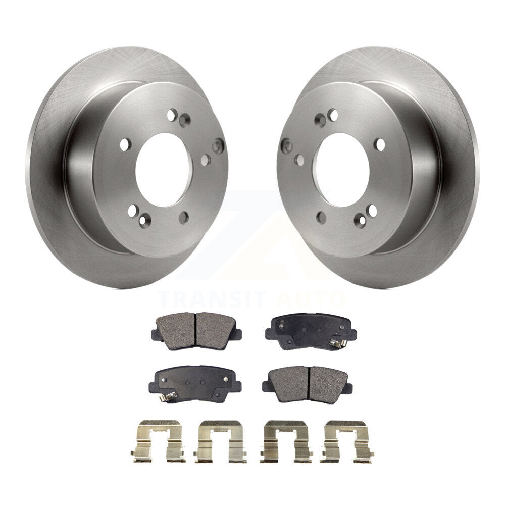 Kit de disques de frein à disque arrière et plaquettes semi-métalliques pour Hyundai Sonata 2,4 l
