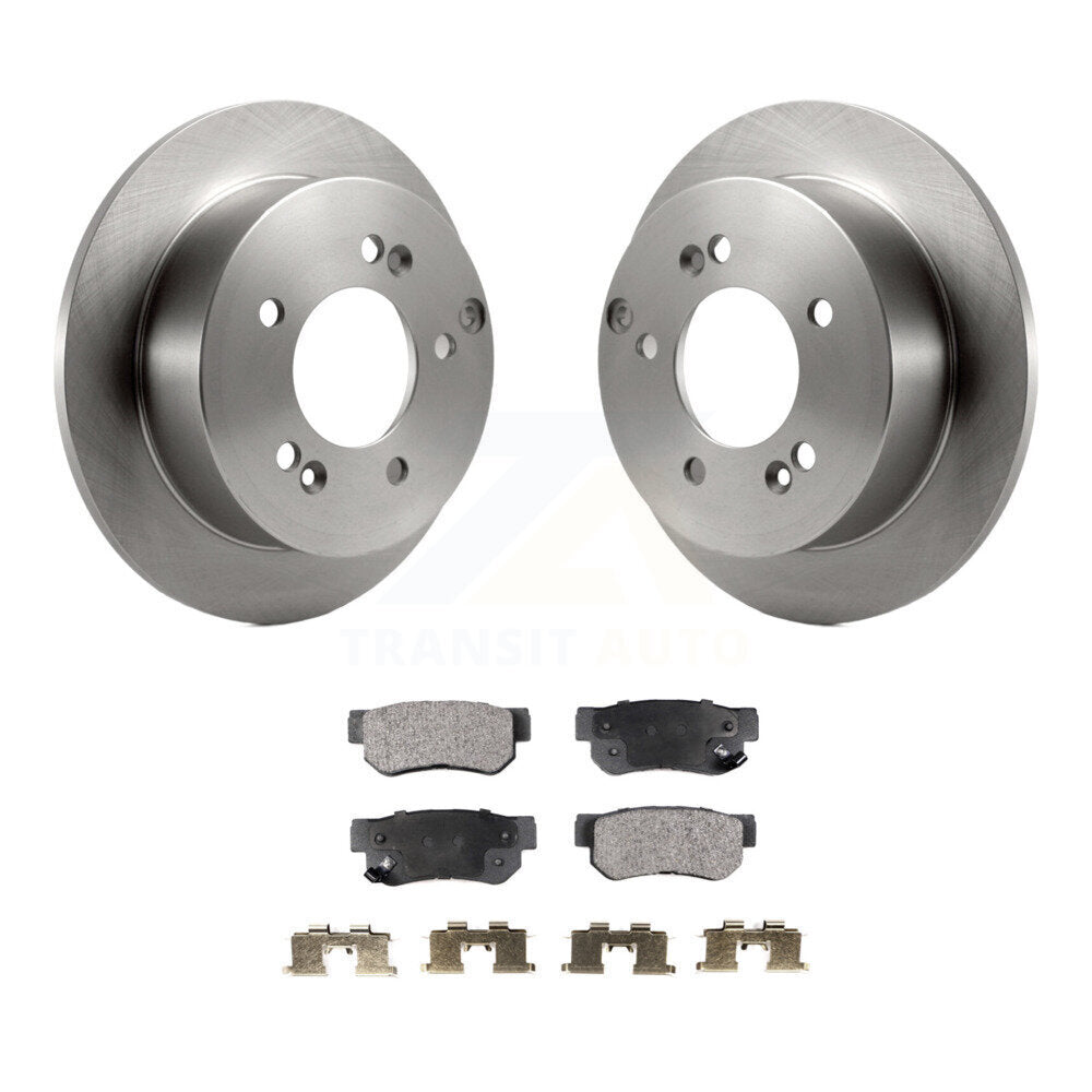 Rotors de frein arrière et Kit de plaquettes semi-métalliques pour Hyundai Tucson Kia Sportage Sonat