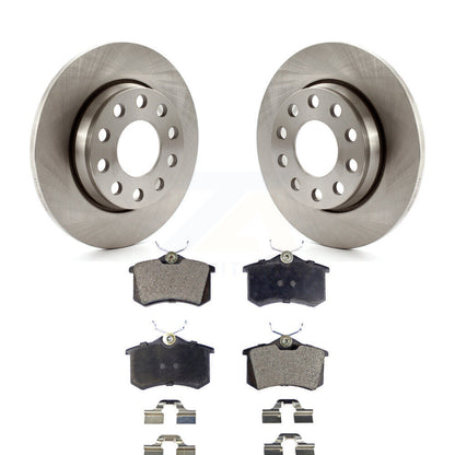 Kit de disques de frein à disque arrière et plaquettes semi-métalliques pour Audi A4 Quattro K8F-10175