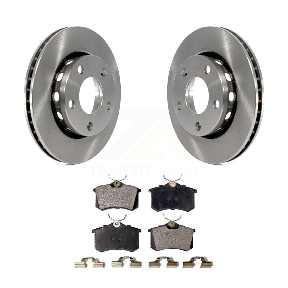 Kit de disques de frein à disque arrière et plaquettes semi-métalliques pour Audi S4 2000-2001