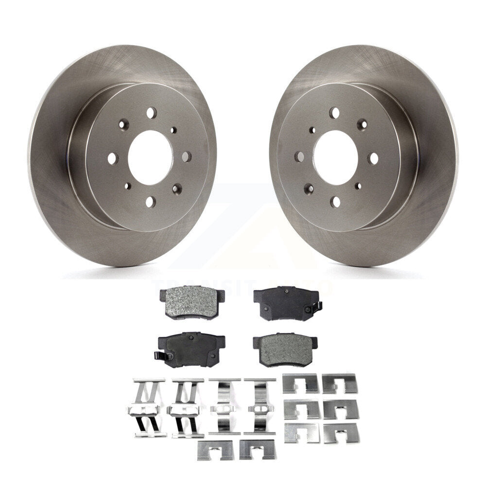 Kit de rotors de frein à disque arrière et plaquettes semi-métalliques pour Honda Civic Acura EL