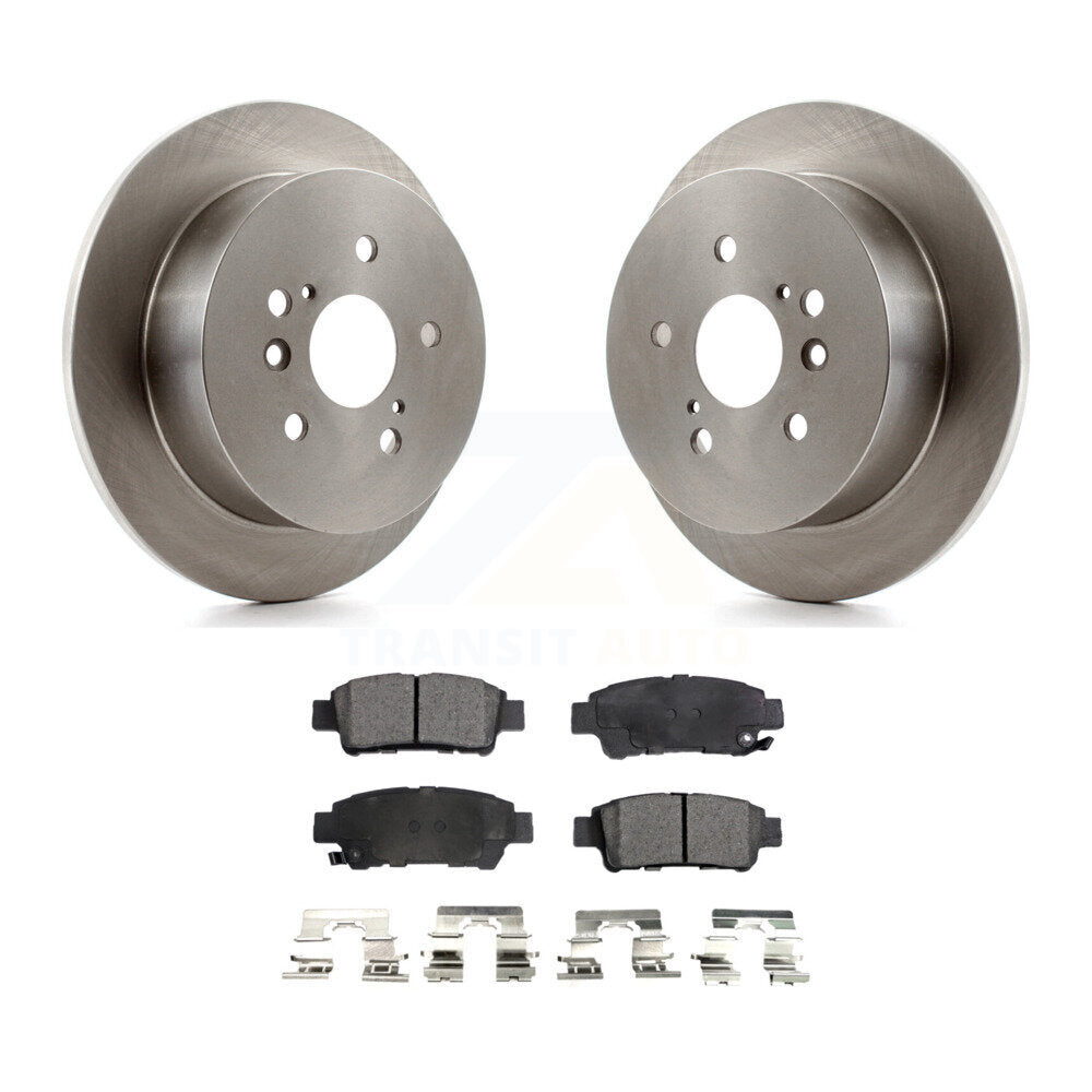 Kit de disques de frein à disque arrière et plaquettes semi-métalliques pour Toyota Sienna 2004-2010