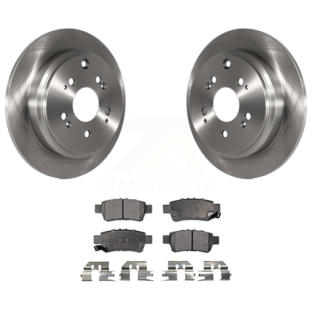 Kit de disques de frein à disque arrière et plaquettes semi-métalliques pour Honda Odyssey 2005-2010
