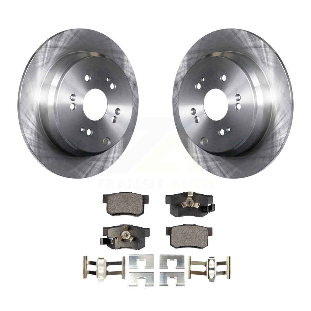 Kit de disques de frein à disque arrière et plaquettes semi-métalliques pour Honda CR-V Acura RDX
