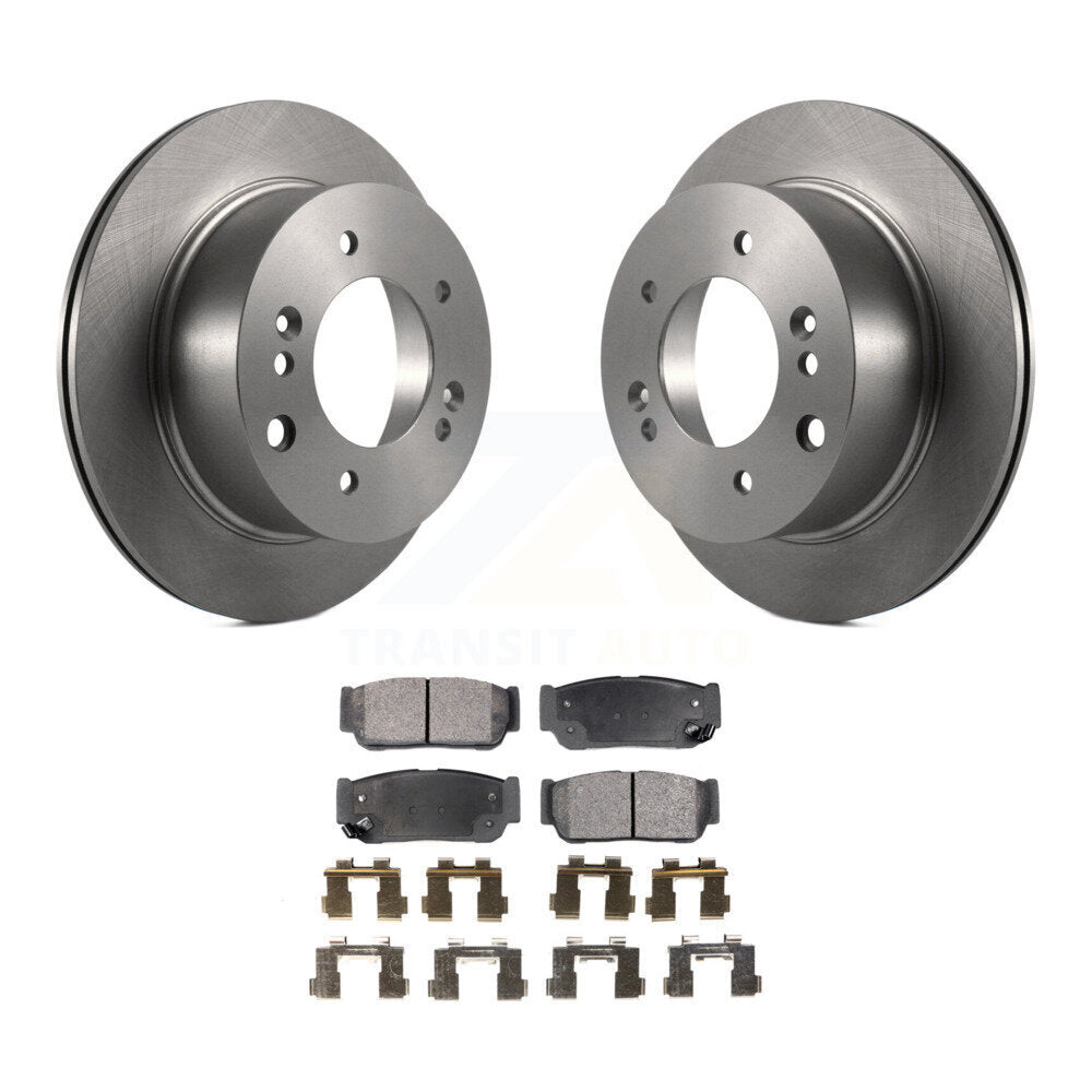 Kit de disques de frein à disque arrière et plaquettes semi-métalliques pour Kia Sorento 2003-2006
