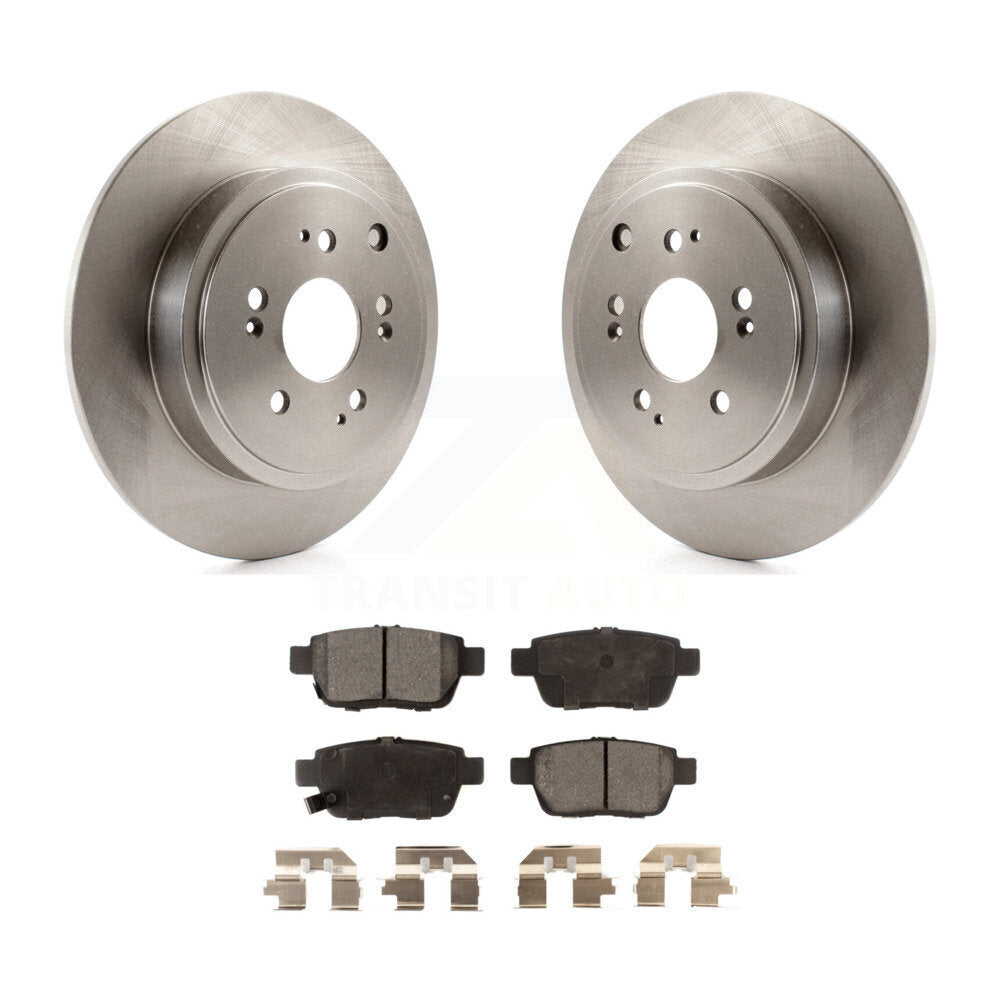Kit de disques de frein à disque arrière et plaquettes semi-métalliques pour Honda Ridgeline 2006-2014