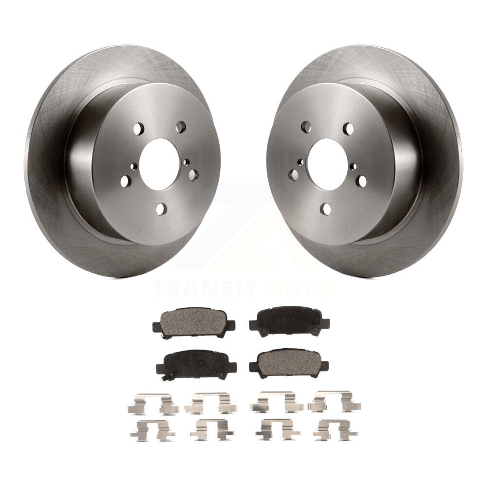 Kit de plaquettes semi-métalliques de rotor de frein arrière pour Subaru Legacy avec roue d'usine de 17 pouces
