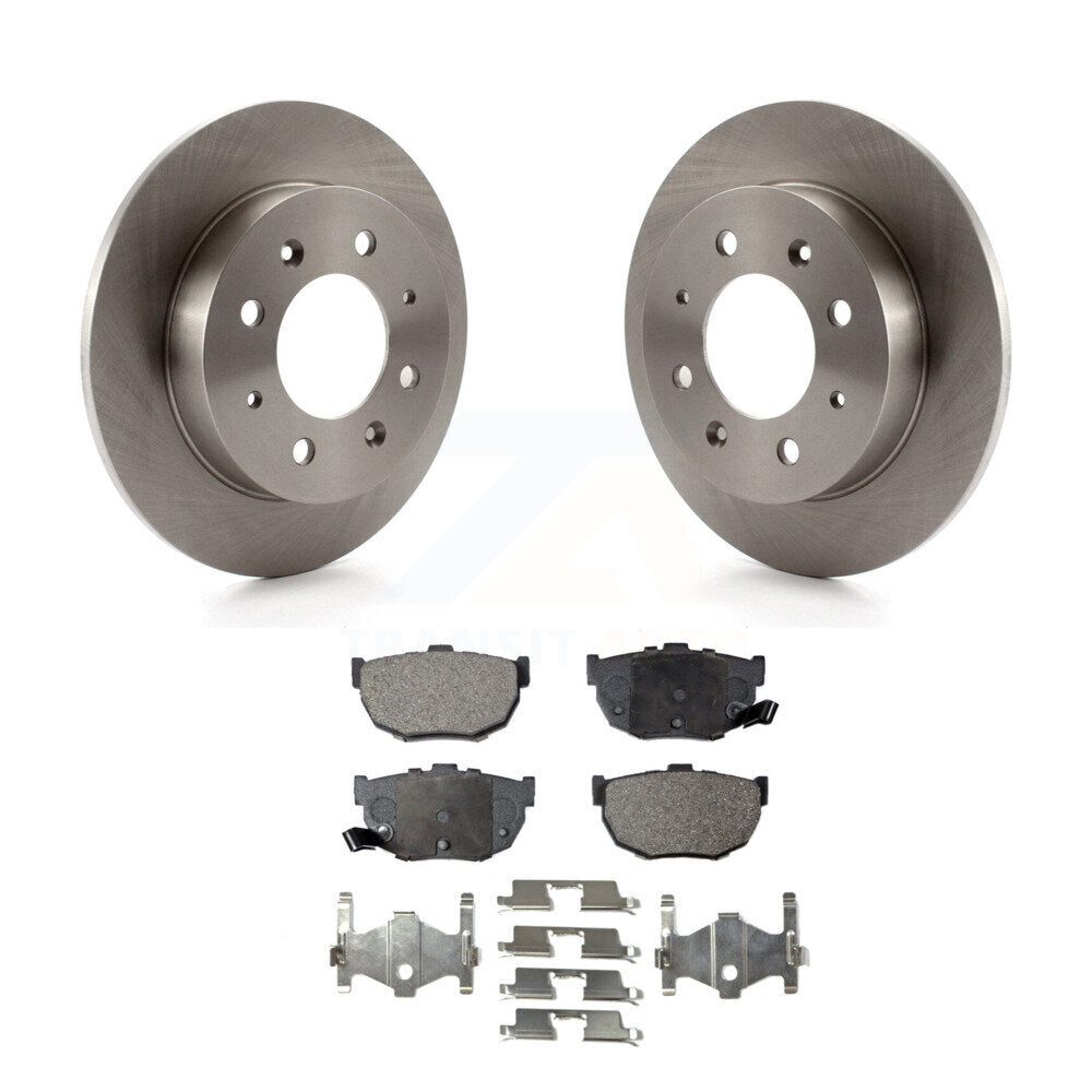 Kit de disques de frein à disque arrière et plaquettes semi-métalliques pour Kia Spectra Spectra5