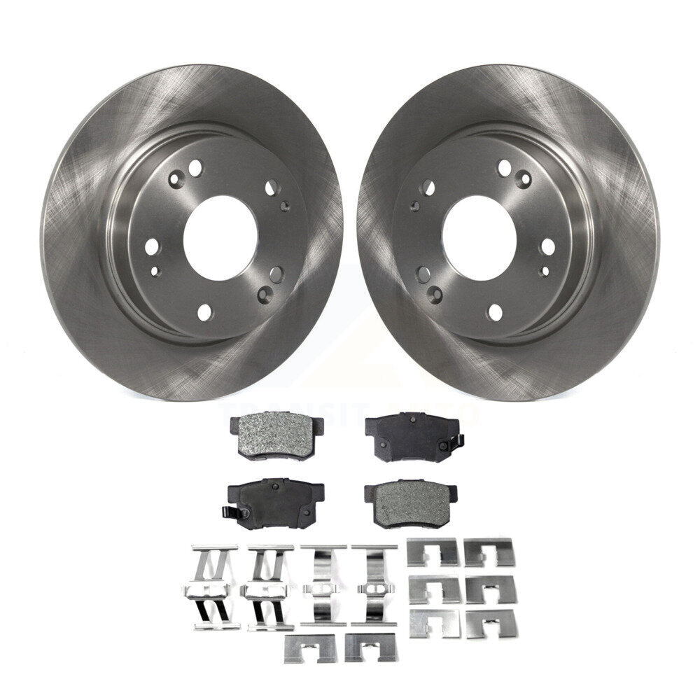 Kit de rotors de frein à disque arrière et plaquettes semi-métalliques pour Honda Civic Acura CSX ILX