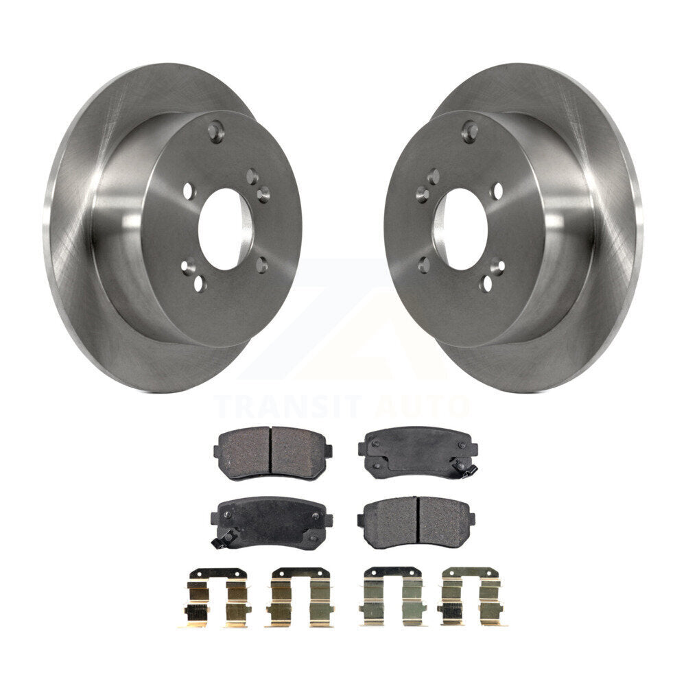 Kit de plaquettes de frein semi-métalliques pour Rotor de frein arrière, pour Hyundai Accent Kia Rio5 Ri 2006 – 2010