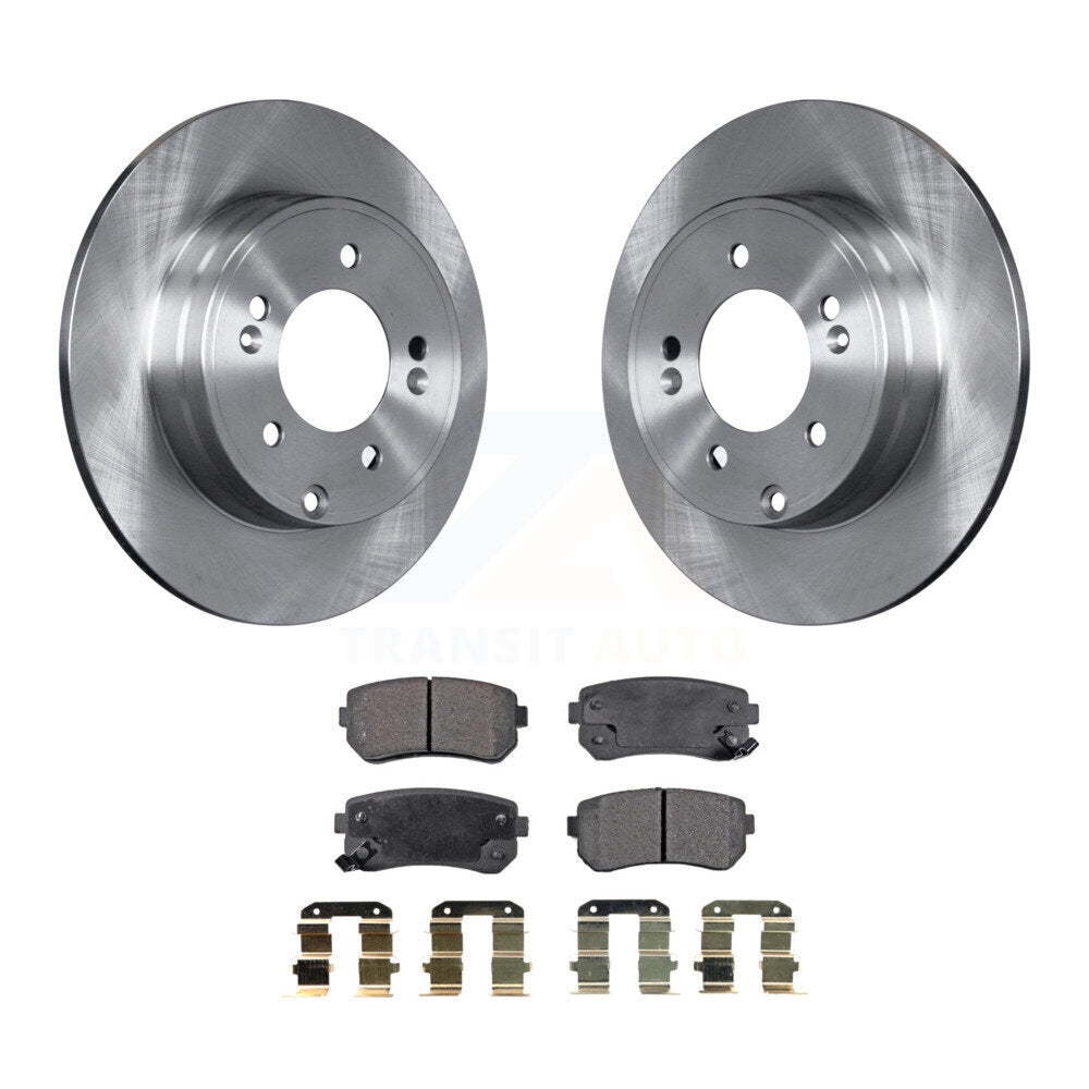 Kit de rotor de frein arrière et de plaquettes semi-métalliques pour Hyundai Tucson Sonata Kia Cadenz