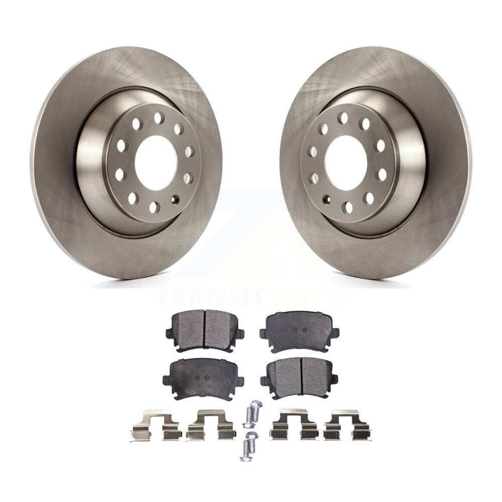 Kit de disques de frein à disque arrière et plaquettes semi-métalliques pour Audi A6 Quattro K8F-10182
