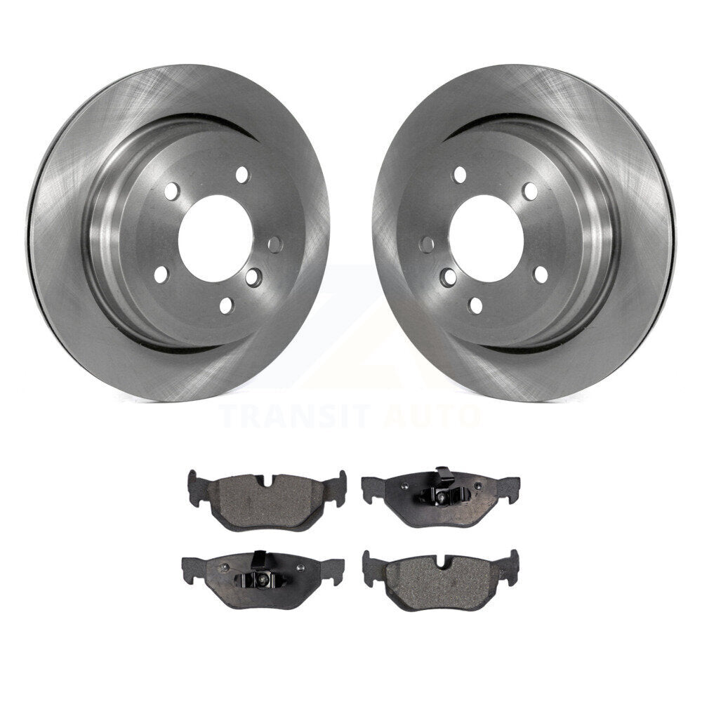 Rotor de frein à disque arrière et Kit de plaquettes semi-métalliques pour BMW 328i xDrive X1 328xi 325x