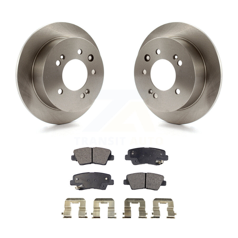 Kit de rotor de frein arrière et de plaquettes semi-métalliques pour Hyundai Elantra Sedan à partir du 03 23 1