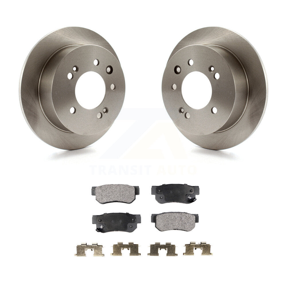 Kit de rotors de frein à disque arrière et plaquettes semi-métalliques pour Hyundai Elantra K8F-10184