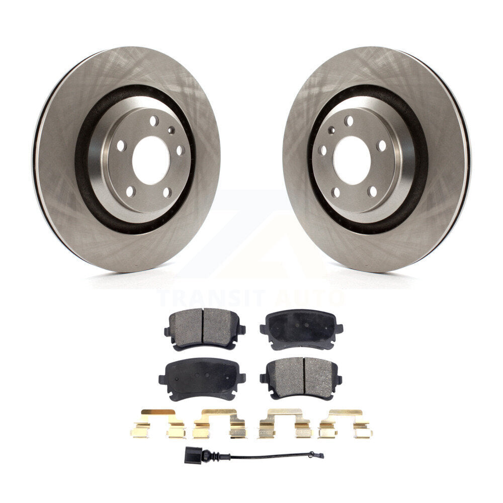 Kit de disques de frein à disque arrière et plaquettes semi-métalliques pour Audi A6 Quattro K8F-10184