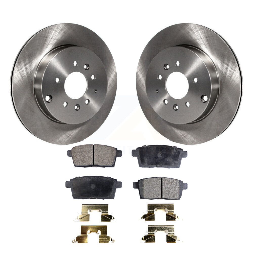 Kit de disques de frein à disque arrière et plaquettes semi-métalliques pour Mazda CX-9 2007-2015