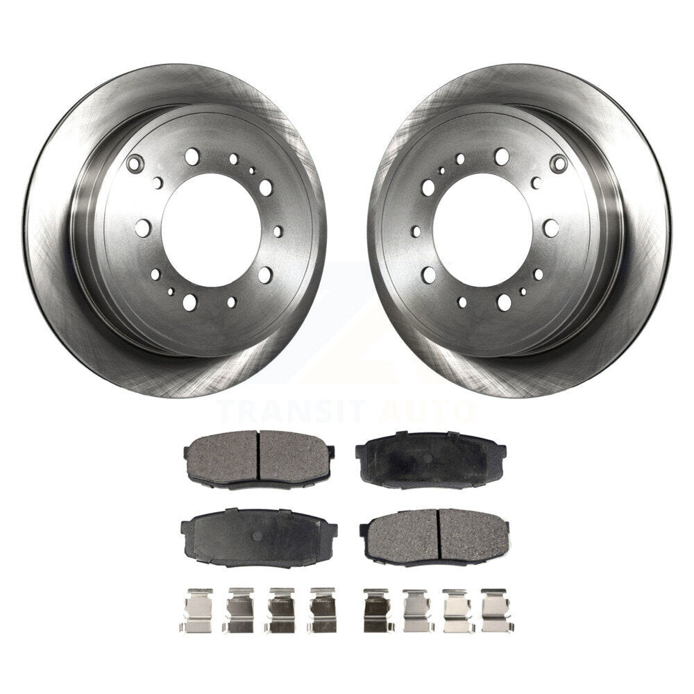 Kit de rotor de frein arrière et de plaquettes semi-métalliques pour Toyota Tundra Sequoia Lexus LX57