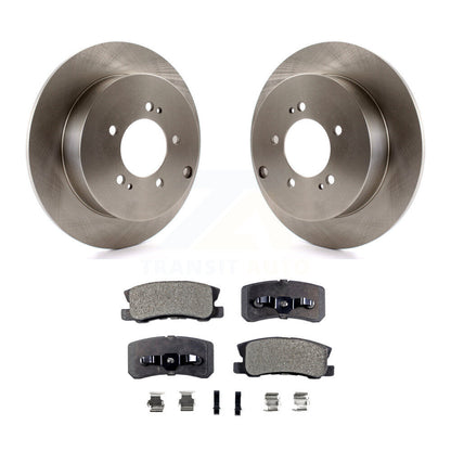 Rotors de frein à disque arrière et kit de plaquettes semi-métalliques pour Mitsubishi Lancer Outlande