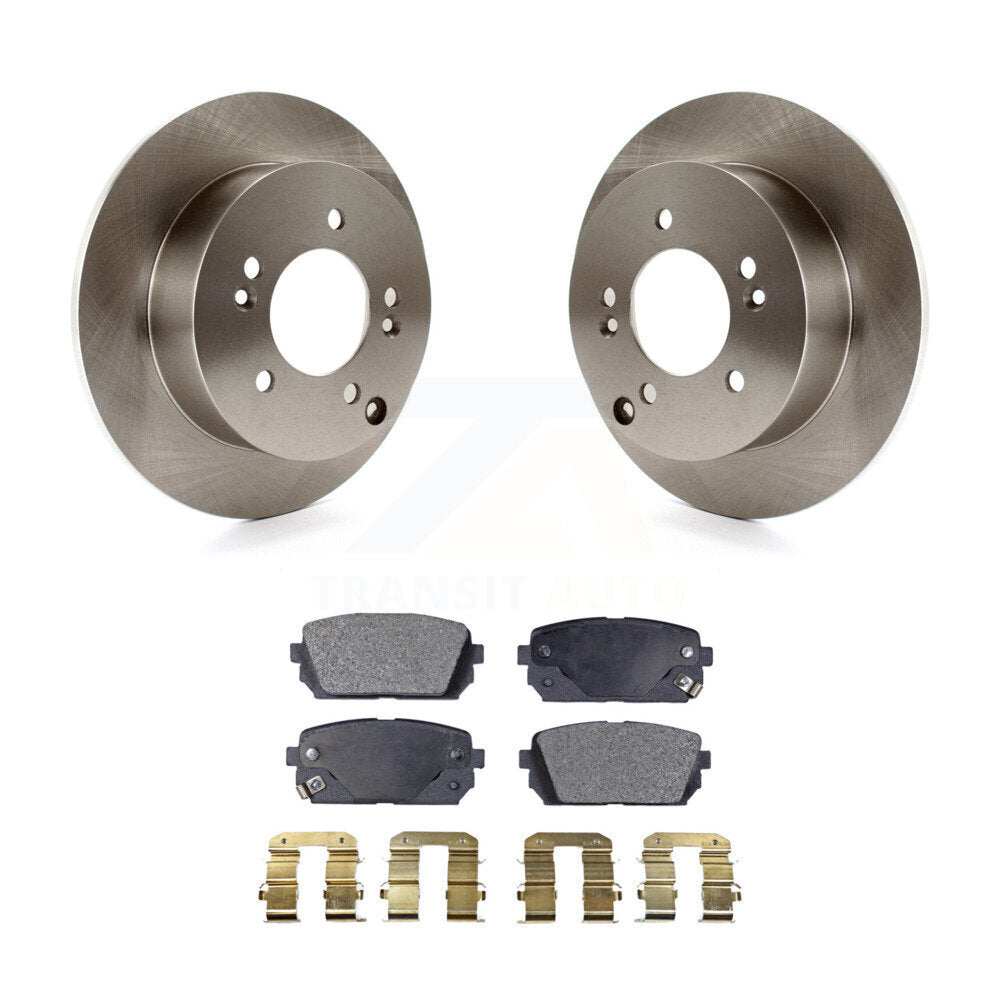 Kit de disques de frein à disque arrière et plaquettes semi-métalliques pour Kia Rondo 2007-2012
