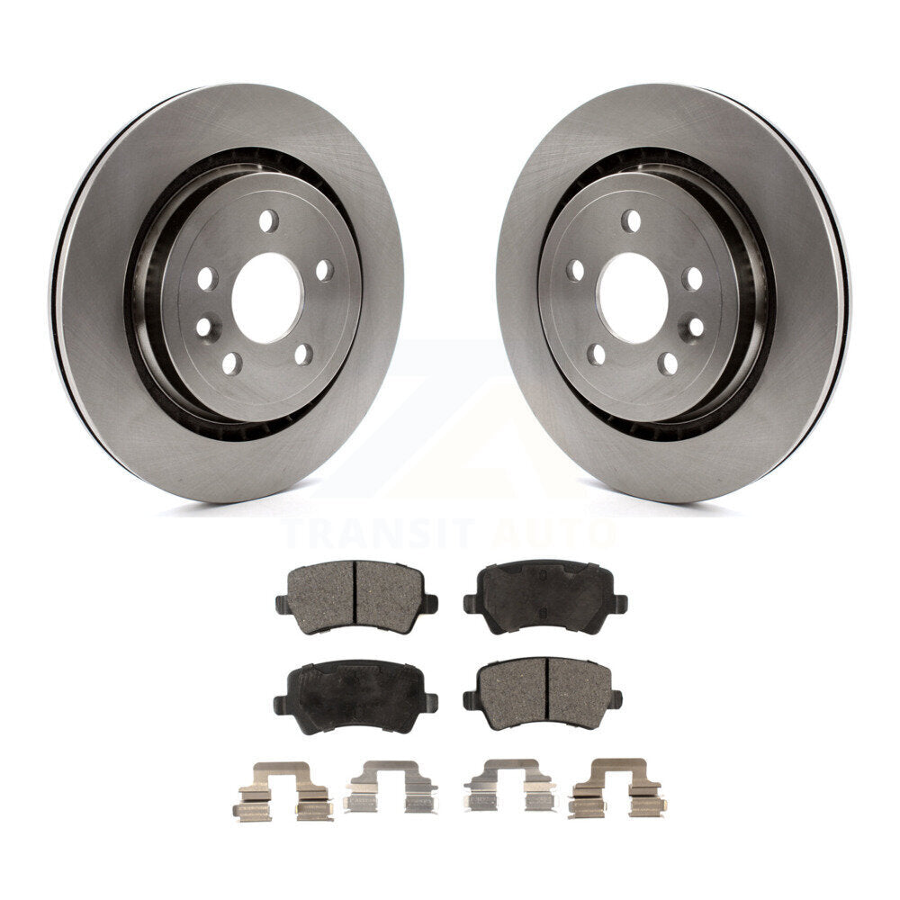 Kit de rotors de frein à disque arrière et plaquettes semi-métalliques pour Volvo XC70 S60 V60 S80 V7