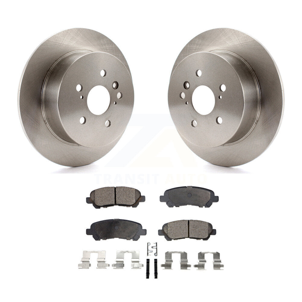 Rotors de frein à disque arrière et kit de plaquettes semi-métalliques pour Toyota Highlande 2008-2013