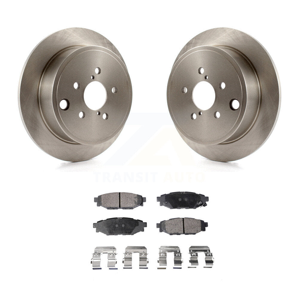 Kit de rotor de frein arrière et de plaquettes semi-métalliques pour Subaru Impreza Forester Outback BR