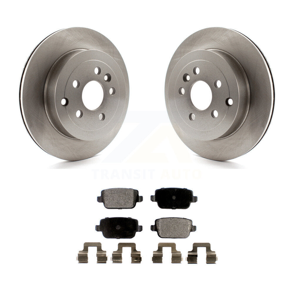 Kit de disques de frein à disque arrière et plaquettes semi-métalliques pour Land Rover LR2 2008-2011