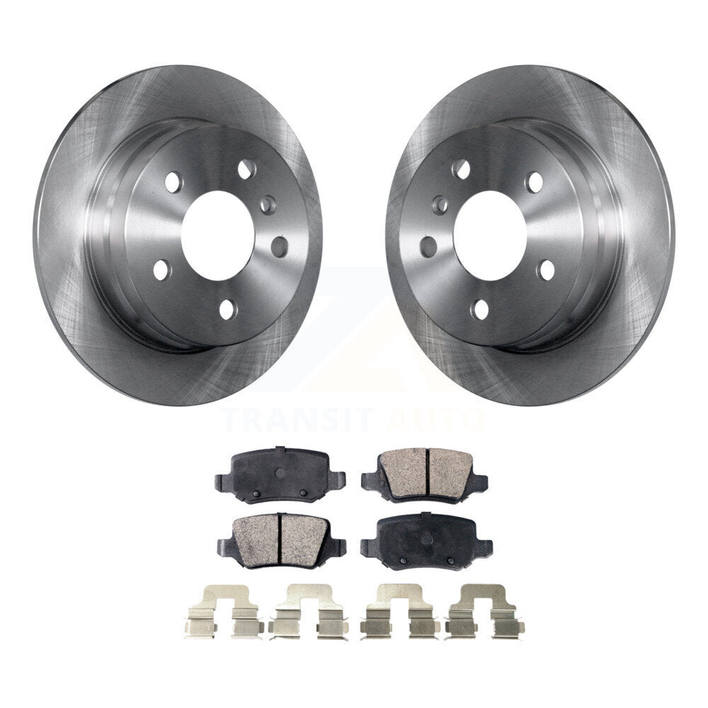 Kit de rotor de frein à disque arrière et de plaquettes semi-métalliques pour Mercedes-Benz B20 2006-2011