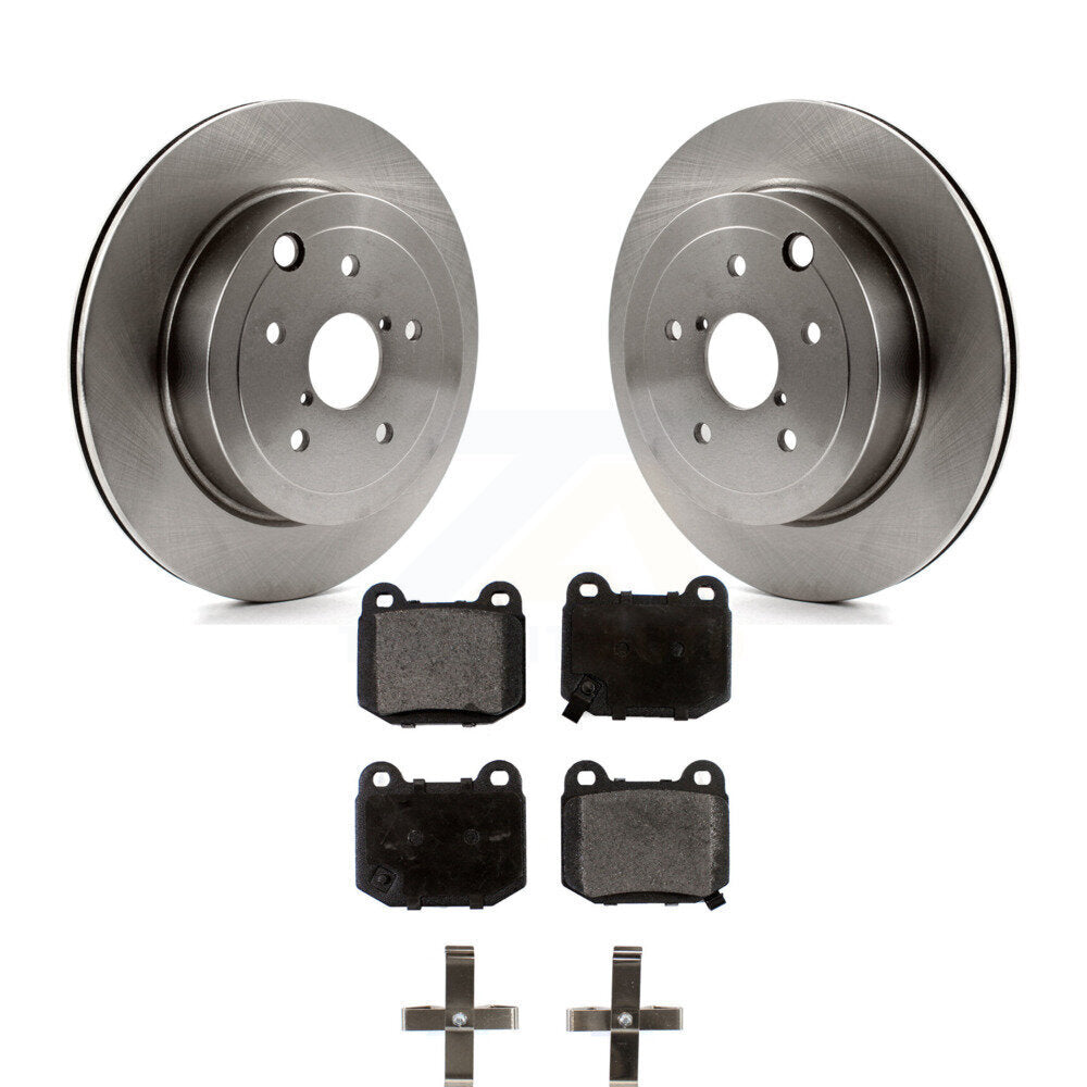 Kit de disques de frein à disque arrière et plaquettes semi-métalliques pour Subaru Impreza WRX STI