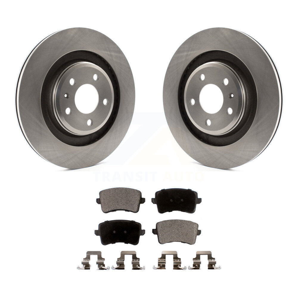 Kit de disques de frein à disque arrière et plaquettes semi-métalliques pour Audi A4 Quattro S5 S4