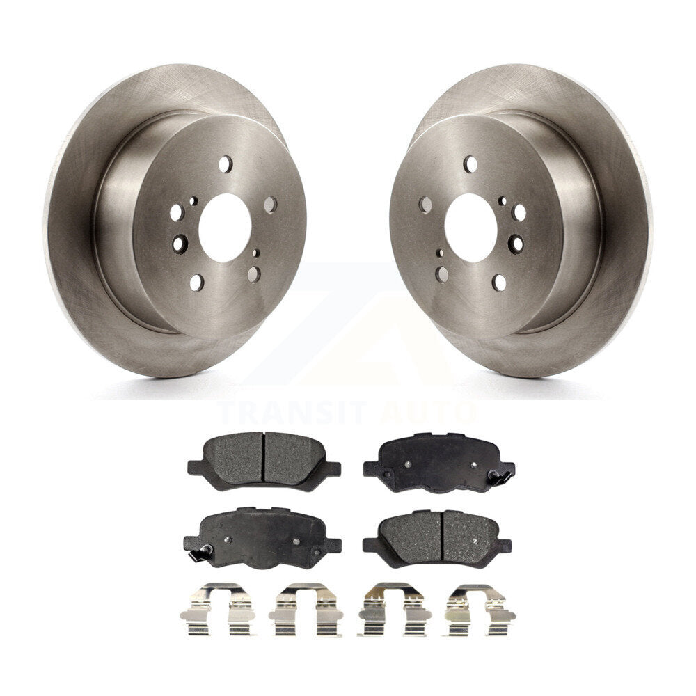 Kit de disques de frein à disque arrière et plaquettes semi-métalliques pour Toyota Venza 2009-2016