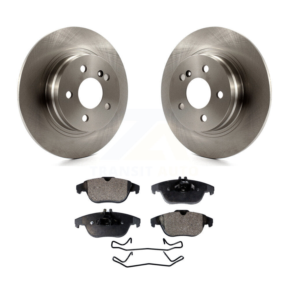 Rotor de frein à disque arrière et Kit de plaquettes semi-métalliques pour Mercedes-Benz C300 C250 C23
